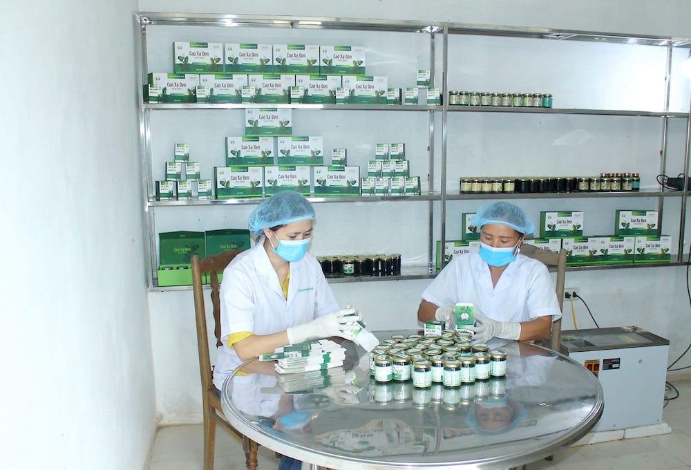 Sản phẩm cao xạ đen của HTX Nông nghiệp Yên Trị được chứng nhận sản phẩm OCOP.