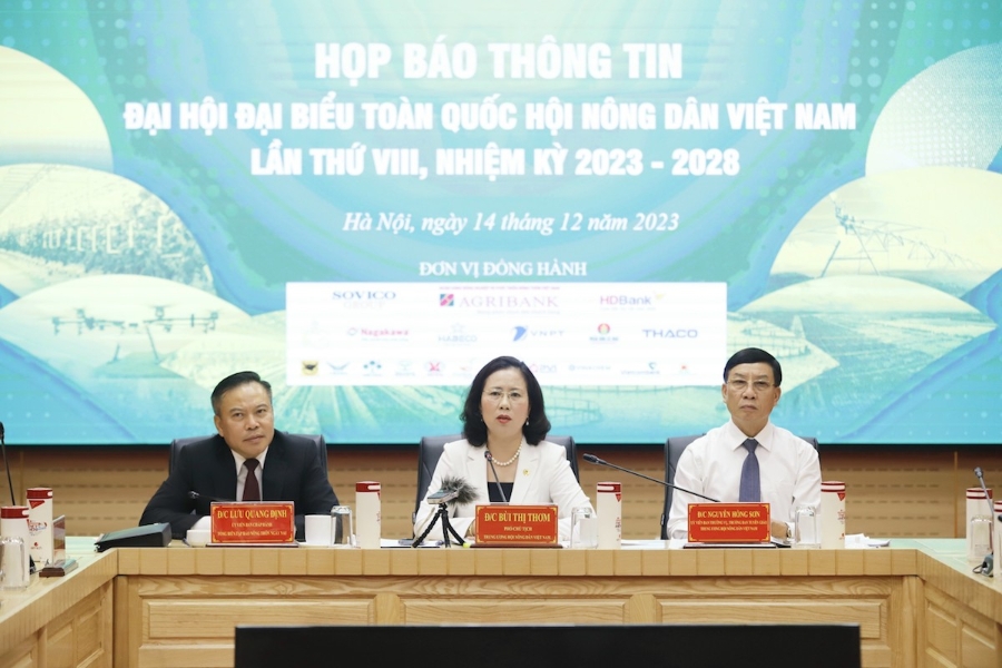 Trung ương Hội Nông dân Việt Nam tổ chức Họp báo thông tin về Đại hội.