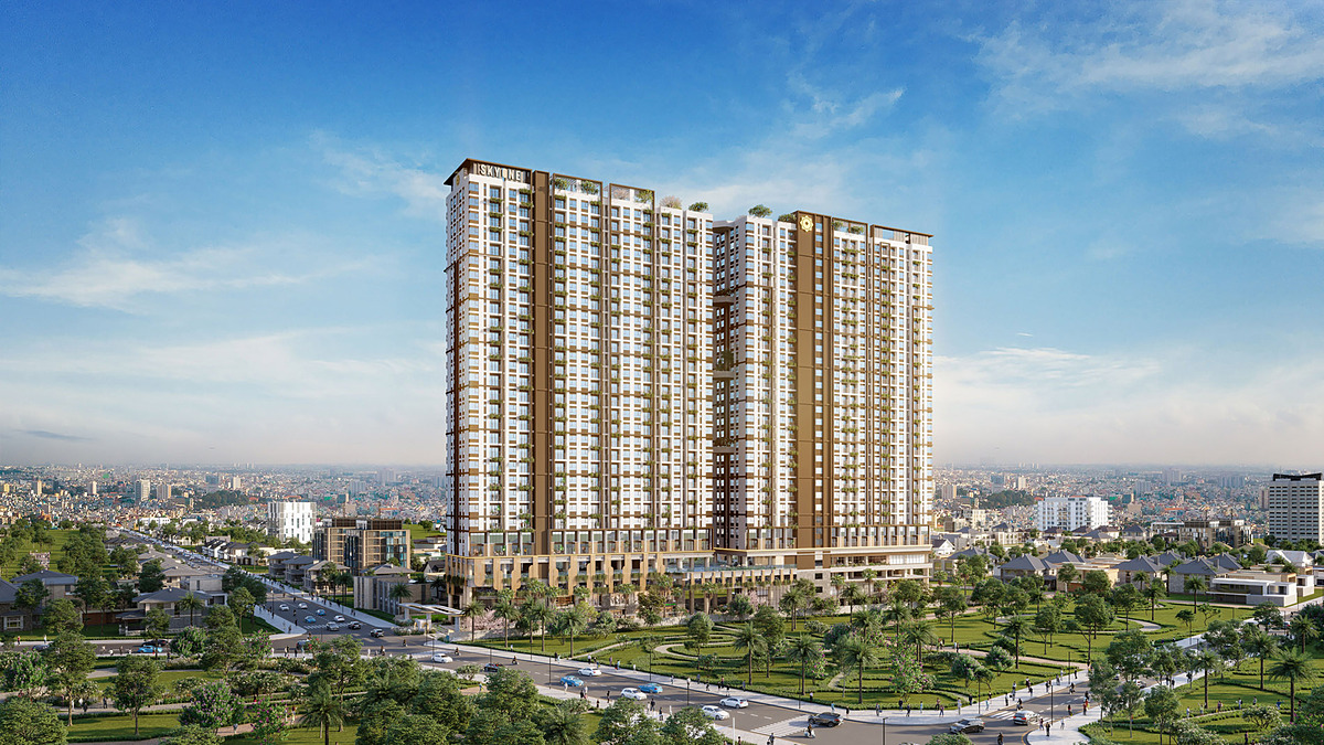 Phối cảnh tổng thể dự án Phú Đông SkyOne.