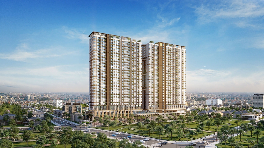 Phối cảnh tổng thể dự án Phú Đông SkyOne.