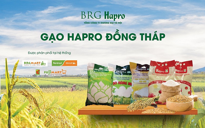 Gạo Hapro Đồng Tháp, tự hào là thương hiệu Quốc Gia.