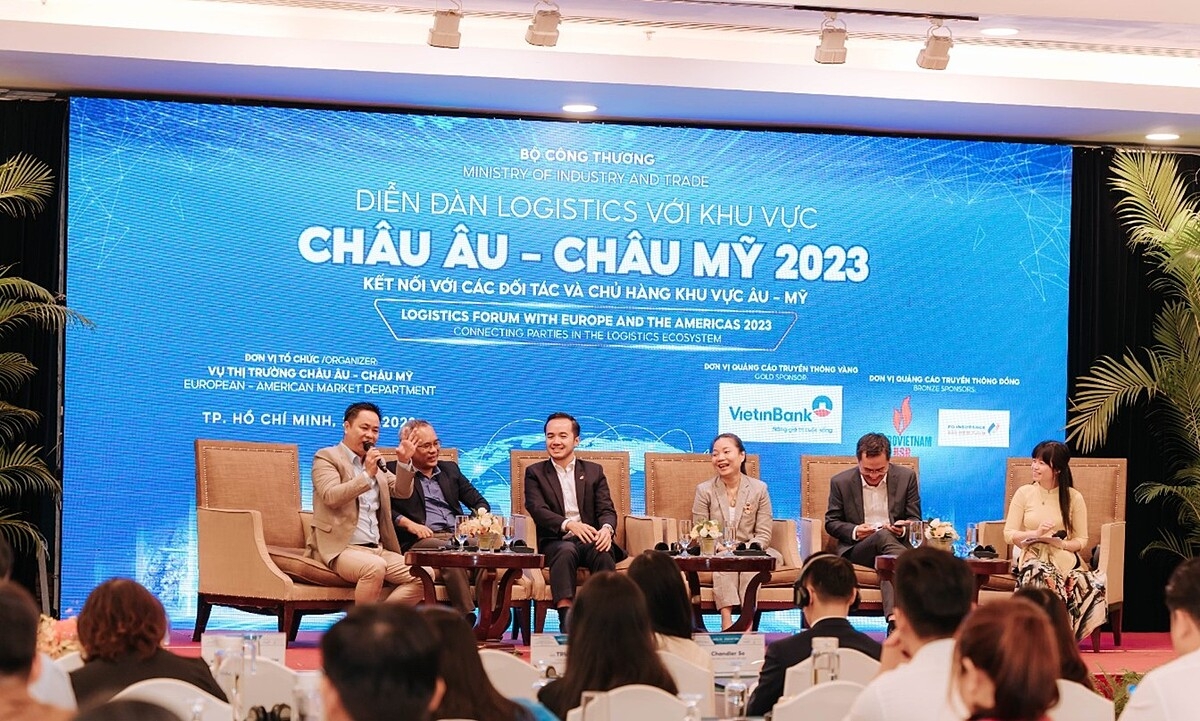 Tọa đàm trong chương trình Diễn đàn logistics với khu vực châu Âu – châu Mỹ 2023.