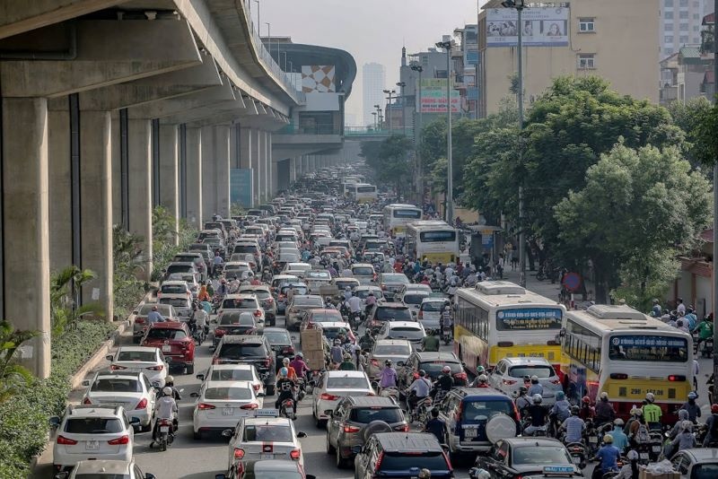 Tuyến đường Nguyễn Trãi là một trong những điểm nghẽn quen thuộc về việc vượt quá lưu lượng tối đa trên thiết kế.