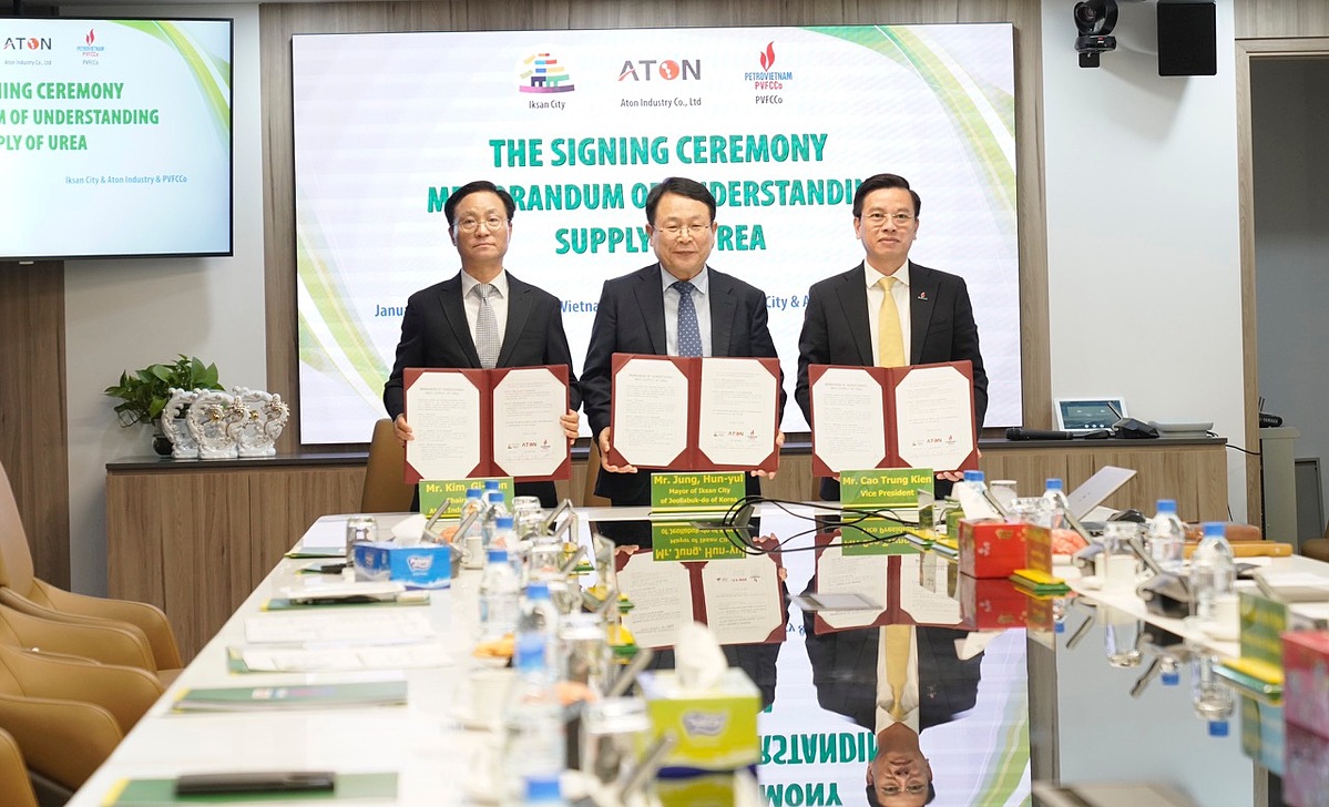 PVFCCo và đối tác Hàn Quốc ký Biên bản ghi nhớ về việc cung ứng Ure.