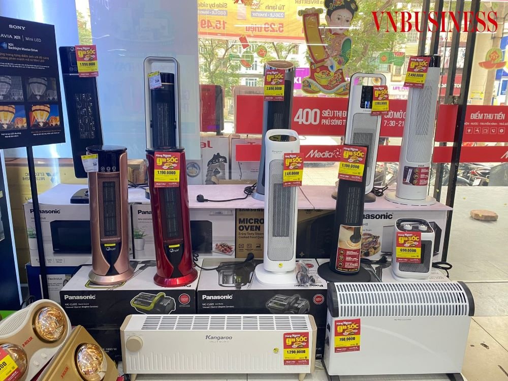 Các thiết bị sưởi ấm có giá dao động từ 300.000 – 3 triệu đồng/sản phẩm.