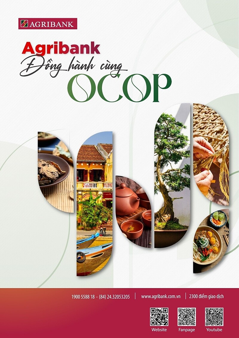 Từ 01/02/2024 đến hết 31/12/2024, Agribank dành 2.000 tỷ đồng triển khai chương trình tín dụng ưu đãi đối với khách hàng cá nhân đầu tư, sản xuất kinh doanh sản phẩm OCOP.