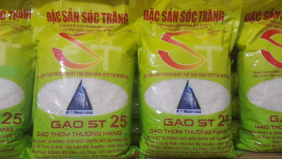 Gạo ST25 hai lần được vinh danh là gạo ngon nhất thế giới.