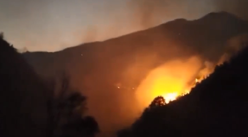 Cháy rừng tại Sa Pa.