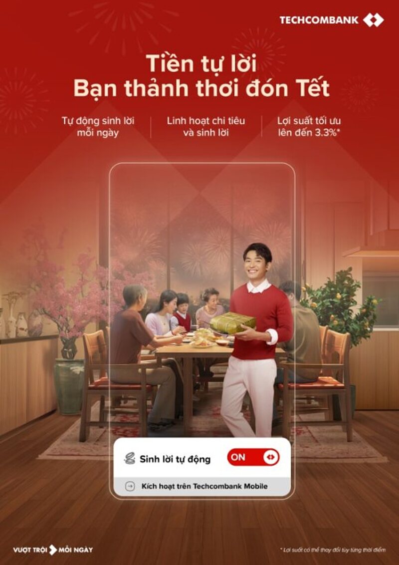 Tính năng “Sinh lời tự động” cũng được kỳ vọng sẽ giúp Techcombank tiếp tục chinh phục sự hài lòng của khách hàng.