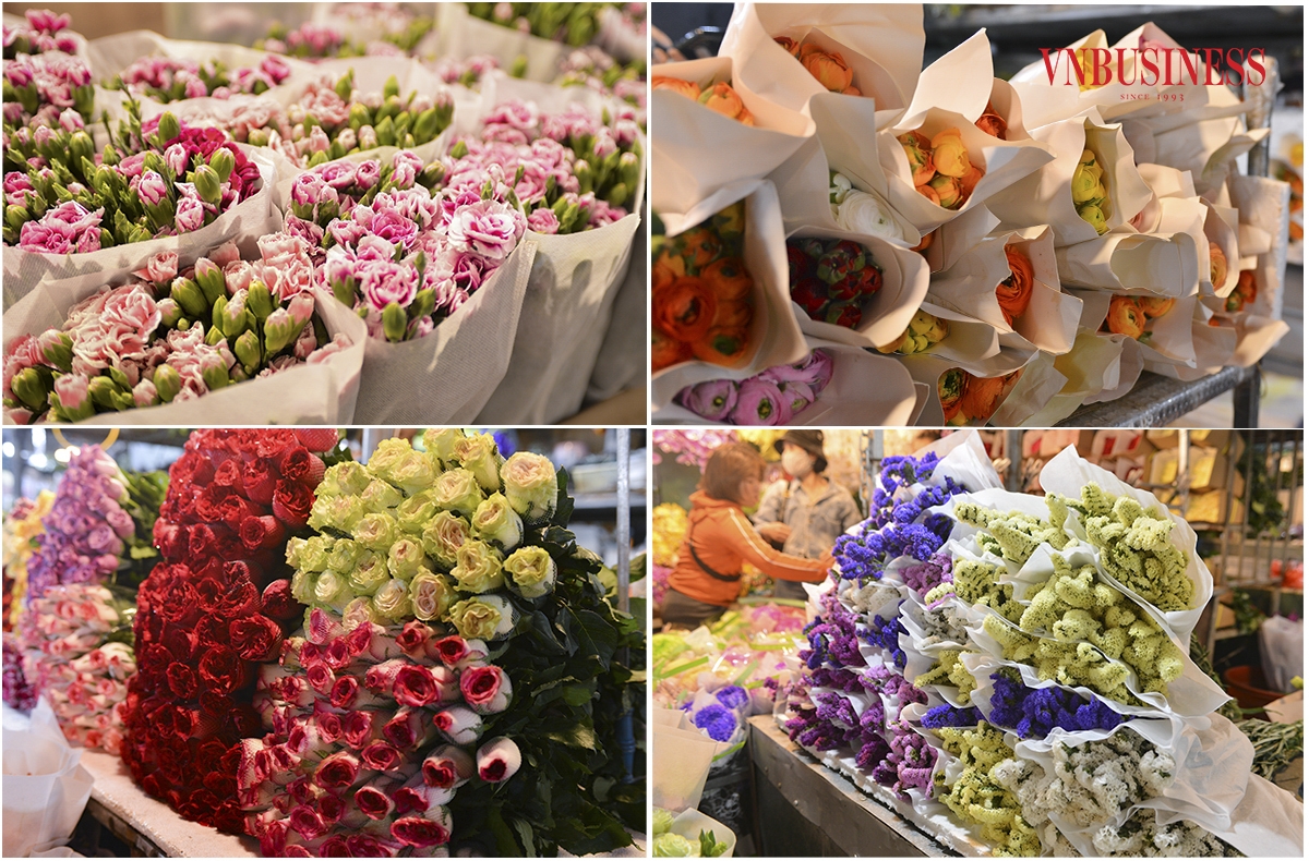 Theo khảo sát, tại chợ hoa Quảng An, hoa hồng Mộc Châu có giá từ 250.000 đồng đến 350.000 đồng/bó 20 bông; hồng Đà Lạt khoảng 240.000 đồng/bó 30 bông, tùy kích thước và màu sắc; hoa tulip nhập khẩu có giá khoảng 200.000 đồng/bó 10 bông. Hoa hồng đỏ được bán chạy nhất với giá từ 15.000 đồng đến 17.000 đồng/bông tùy loại.