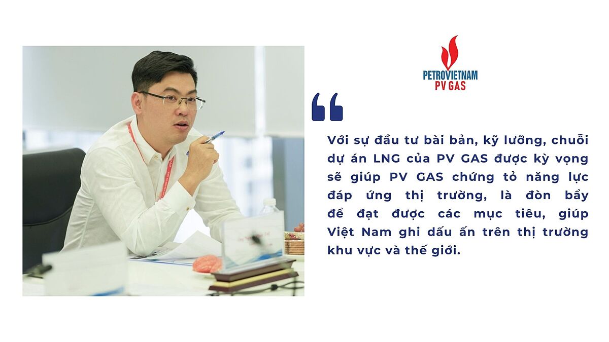 Phó Tổng Giám đốc Nguyễn Phúc Tuệ phát biểu về tiềm năng hoạt động kinh doanh LNG của PV GAS trong tương lai.