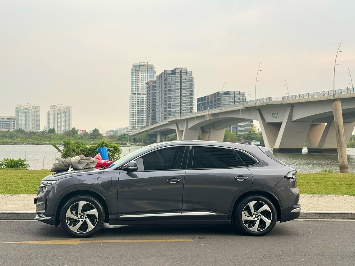 Du xuân trên chiếc VF 8 Eco mới tới Nha Trang, chị Nga Nguyễn rất hài lòng về độ phủ trạm sạc &lpar;Nguồn: Facebook Nguyen Thi Le Nga&rpar;.