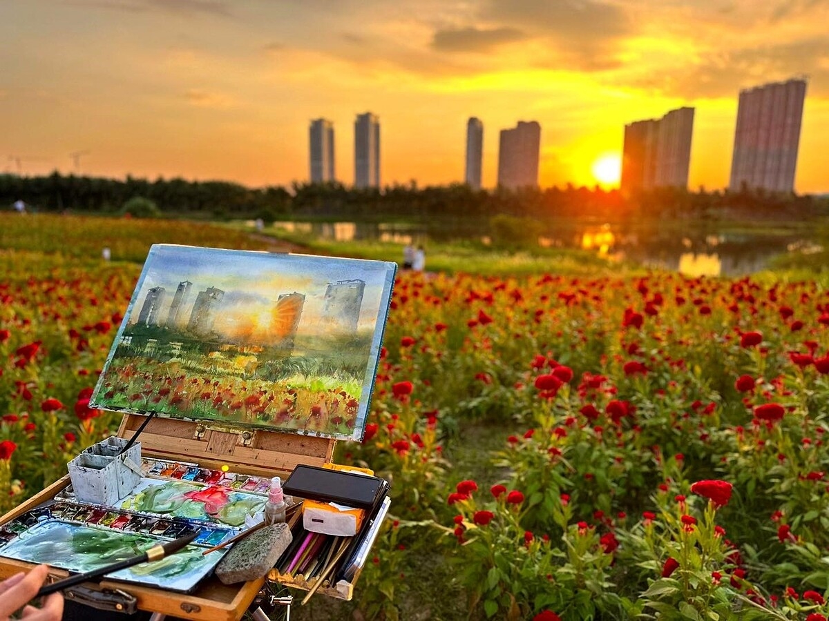 Những công trình mọc lên giữa thiên nhiên Ecopark.