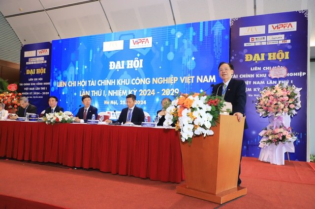 Đại hội Liên chi hội Tài chính Khu công nghiệp Việt Nam &lpar;VIPFA&rpar; lần thứ nhất &lpar;nhiệm kỳ 2024-2029&rpar; đã diễn ra chiều 25/3, tại Hà Nội.