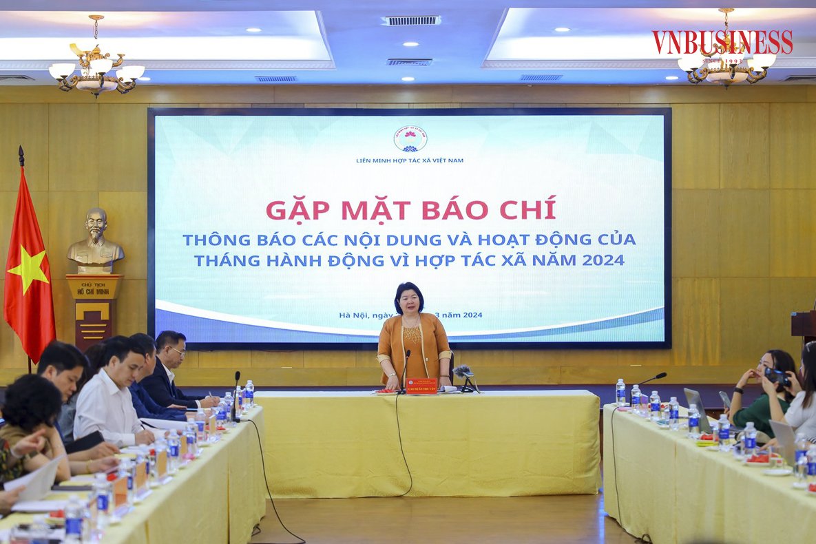 Chủ tịch Liên minh HTX Việt Nam Cao Xuân Thu Vân cho biết, trong khuôn khổ Tháng hành động vì HTX, Liên minh HTX Việt Nam sẽ tổ chức Diễn đàn HTX quốc gia năm 2024 với chủ đề “Phát triển bền vững chuỗi giá trị sản phẩm”.