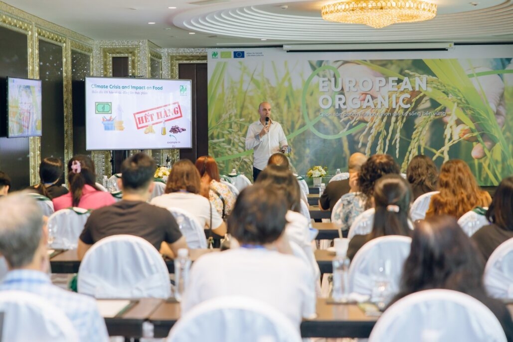 Nông sản hữu cơ châu Âu thu hút sự quan tâm của đông đảo người tiêu dùng Việt Nam.