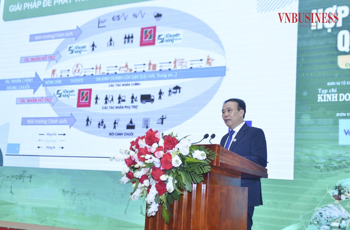 Cục trưởng Cục Kinh tế hợp tác và Phát triển nông thôn Lê Đức Thịnh khẳng định, phát triển HTX sẽ giúp thúc đẩy sản xuất theo chuỗi giá trị.