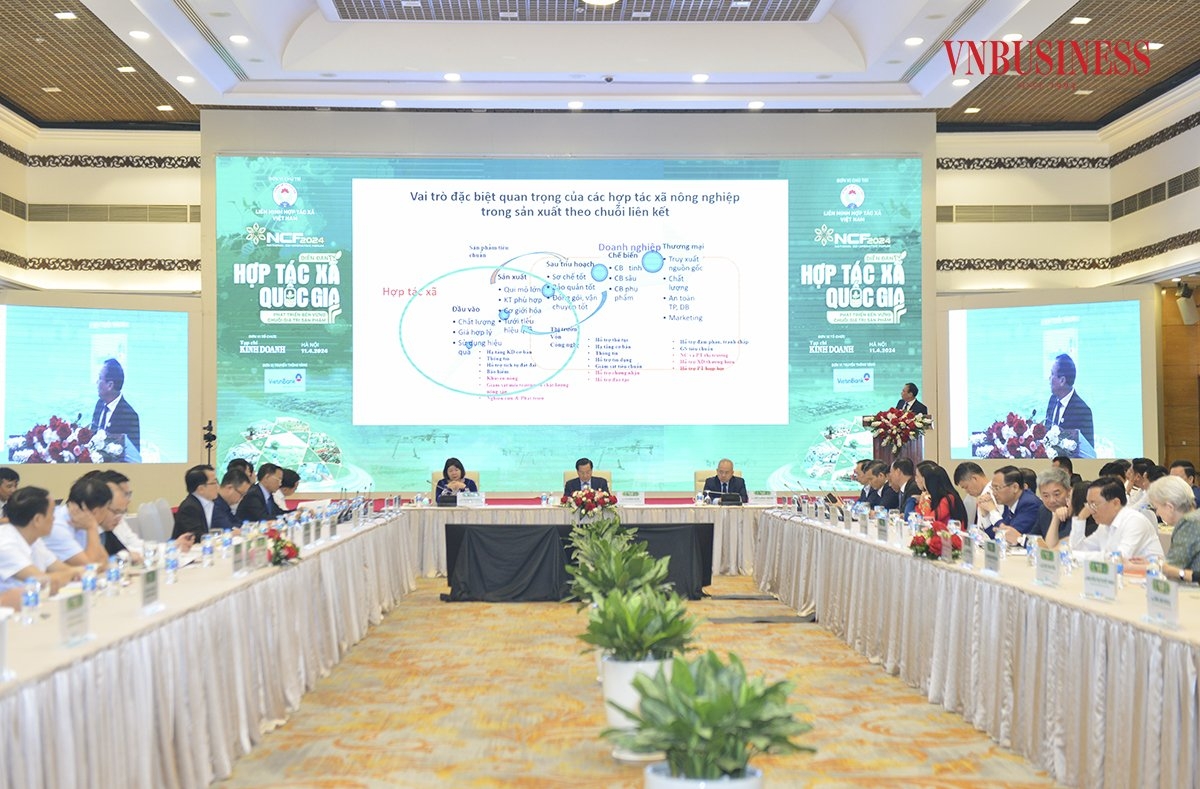 Toàn cảnh Diễn đàn Hợp tác xã Quốc gia năm 2024.