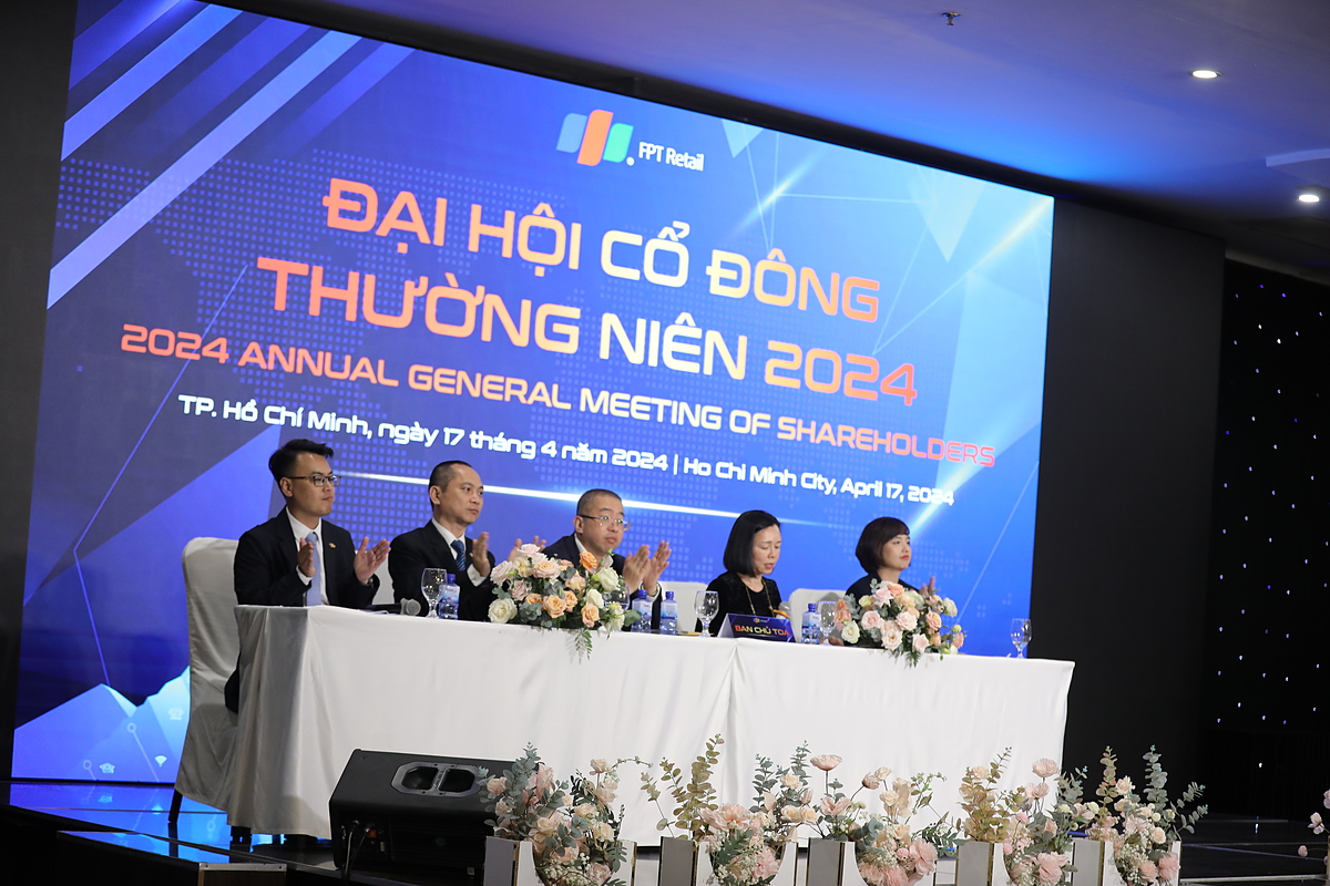 ĐHCĐ thường niên FPT Retail năm 2024 đã diễn ra thành công với sự đồng thuận cao từ toàn thể cổ đông.