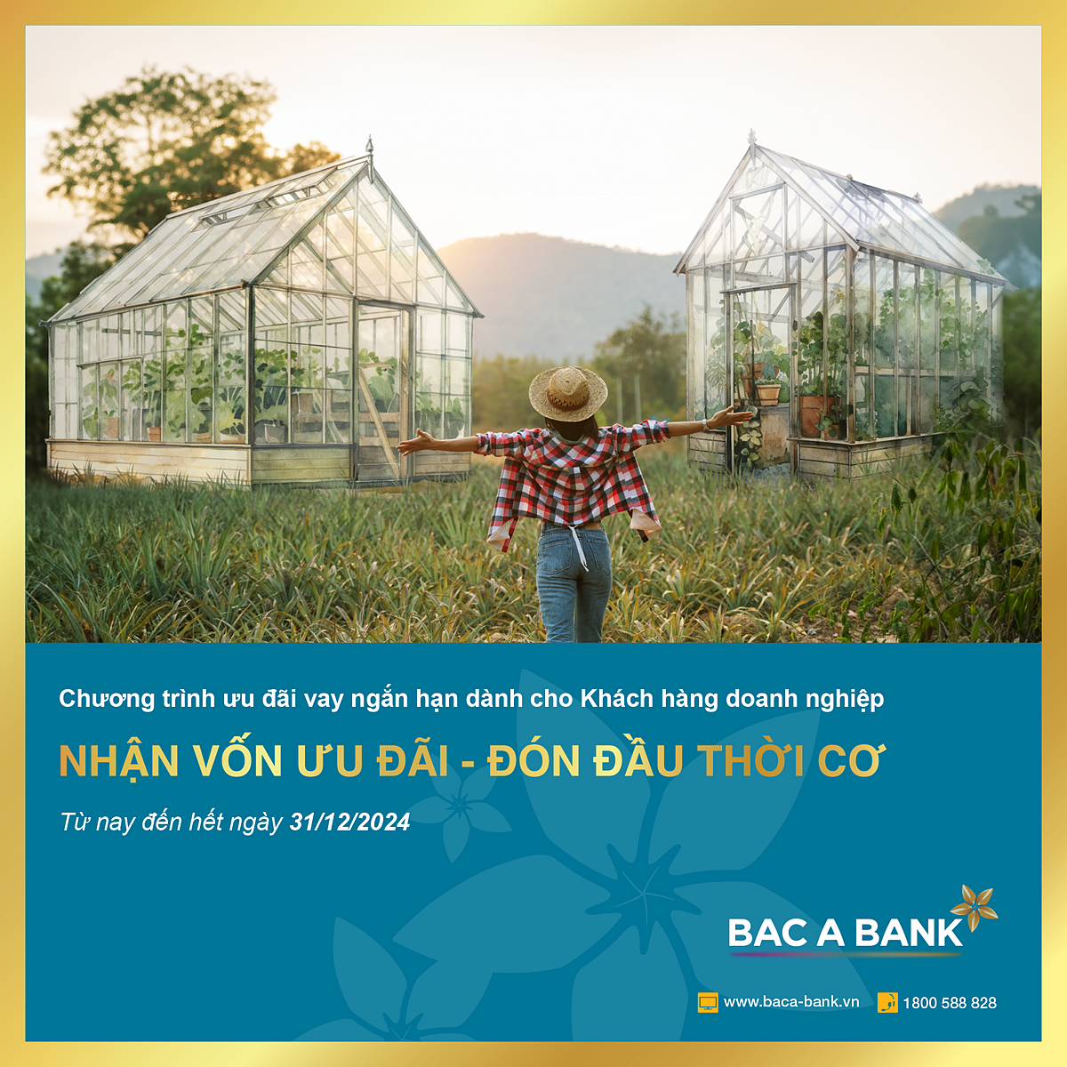 Chương trình ưu đãi vay ngắn hạn dành cho Khách hàng doanh nghiệp từ nay đến hết ngày 31/12/2024.