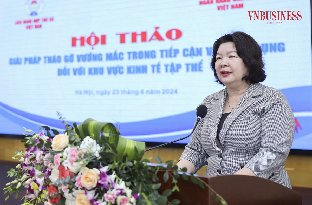 Theo Chủ tịch Liên minh HTX Việt Nam Cao Xuân Thu Vân, khó khăn về tiếp cận nguồn vốn tín dụng khiến khu vực KTTT, HTX chưa phát triển như mong muốn.