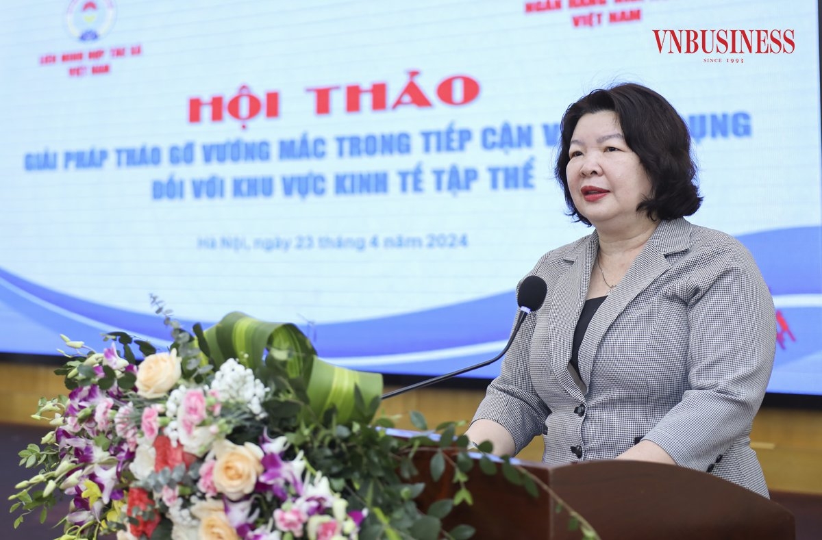 Theo Chủ tịch Liên minh HTX Việt Nam Cao Xuân Thu Vân, khó khăn về tiếp cận nguồn vốn tín dụng khiến khu vực KTTT, HTX chưa phát triển như mong muốn.