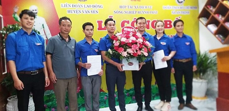HTX DVNN Huỳnh Phát đã thành lập Chi đoàn thanh niên trong HTX vào tháng 5/2023,