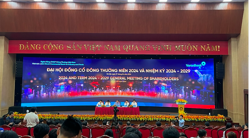 Năm 2024, VietinBank đặt mục tiêu tổng tài sản tăng trưởng 8-10%, tỷ lệ nợ xấu dưới 1,8%.