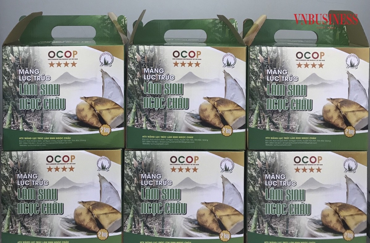 Sản phẩm măng lục trúc tươi Lâm Sinh Ngọc Châu được công nhận là sản phẩm đạt chuẩn OCOP 4 sao.