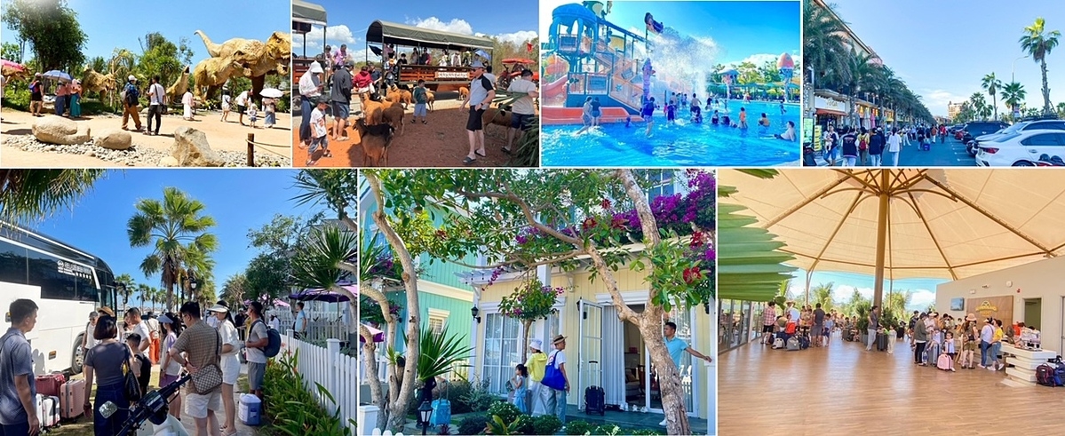 NovaWorld Phan Thiet nhộn nhịp khách lưu trú, vui chơi trong dịp đại lễ 30/4.