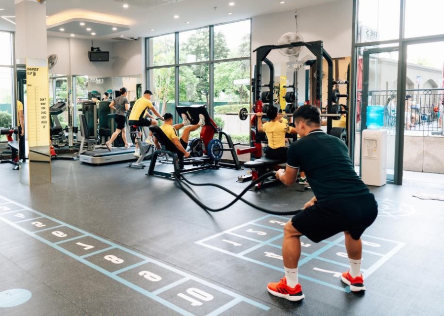 Thỏa sức tập luyện tại hệ thống phòng gym thuộc nội khu dự án.