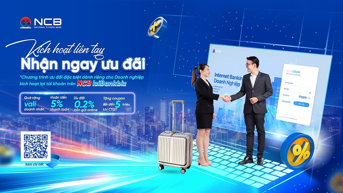 NCB liên tục triển khai nhiều gói giải pháp và chính sách ưu đãi hấp dẫn dành cho khách hàng doanh nghiệp.