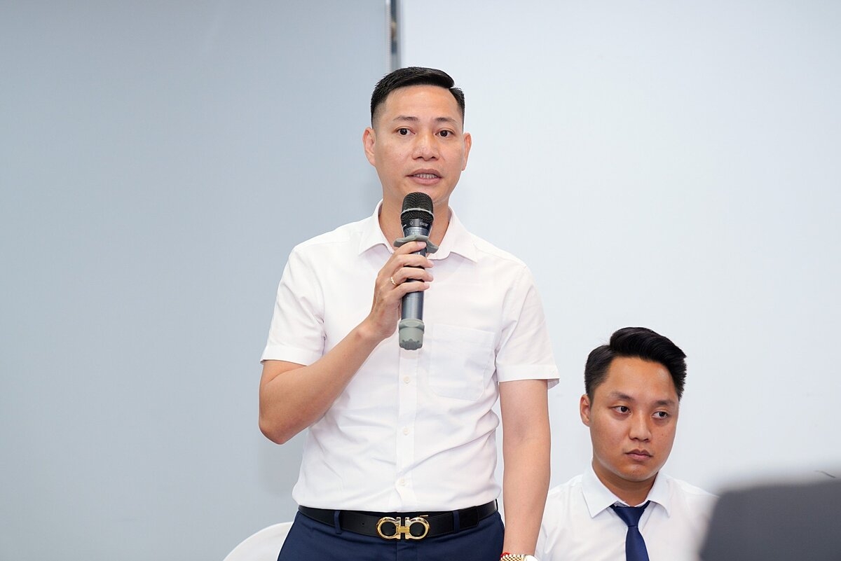 Ông Nguyễn Mạnh Tùng - Đại diện Nirva - Land phát biểu tại sự kiện.