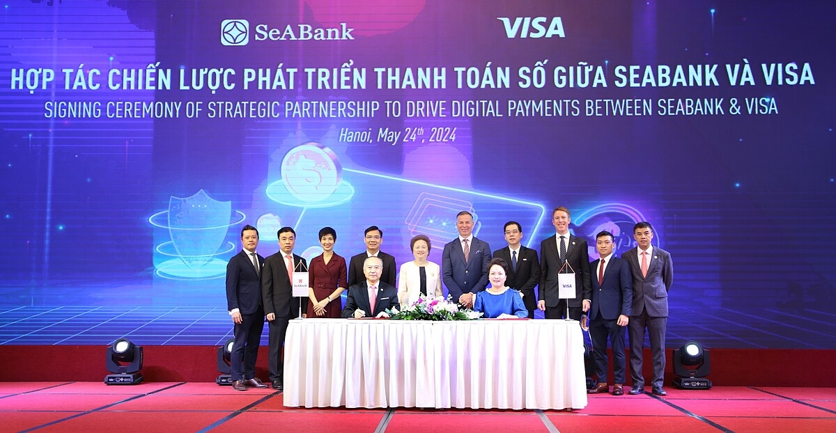 Ngày 24/05/2024, SeAbank và Visa đã ký kết thỏa thuận Hợp tác chiến lược nhằm mang đến các giải pháp thanh toán số.