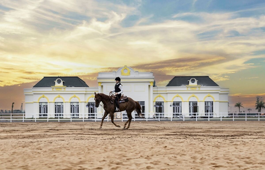 Học viện cưỡi ngựa Vinpearl Horse Academy Vũ Yên ra mắt mang tới nhiều trải nghiệm lần đầu trong đời cho du khách.
