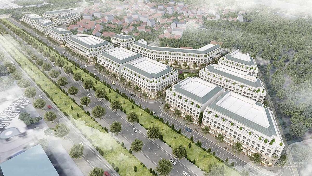 Phối cảnh dự án Itaewon do Công ty cổ phần Kinh doanh dịch vụ thương mại Cầu Vồng Hoa Lan 7&1.