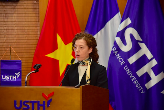 Bà Alessandra Erre, Giám đốc Hợp tác Quốc tế của Airbus.