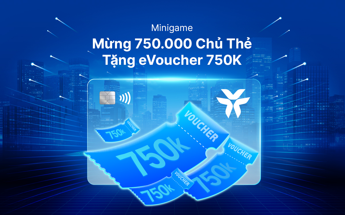 Các e-voucher 1 triệu đồng sẽ dành cho 15 khách hàng sở hữu chiếc thẻ thứ 50.000, 100.000, 150.000, 200.000, 250.000, 300.000, 350.000, 400.000, 450.000, 500.000, 550.000, 600.000, 650.000, 700.000 và 750.000 khi chia sẻ về trải nghiệm sử dụng thẻ VIB thực tế trên trang cá nhân.