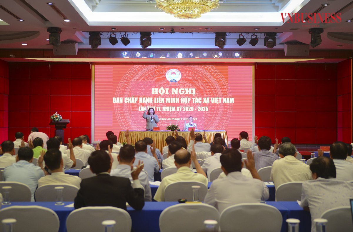 100% các đại biểu có mặt đồng ý bầu bà Nguyễn Thị Hoài Linh và ông Đinh Hồng Thái là Phó Chủ tịch Liên minh HTX Việt Nam.