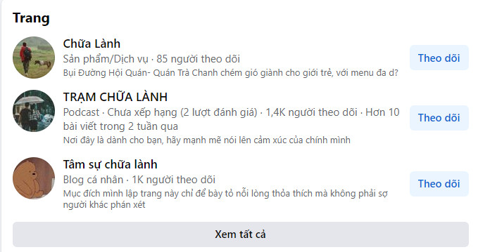 Mạng xã hội xuất hiện nhiều các group, page chữa lành.