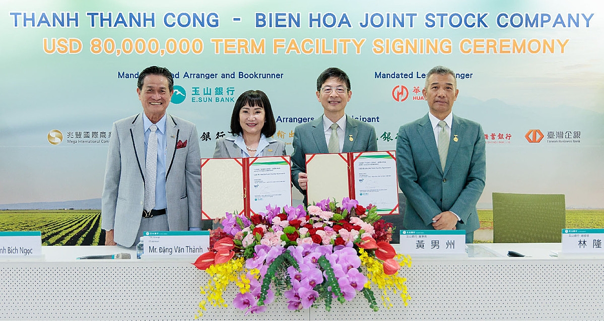 Lễ ký kết thương vụ TTC AgriS huy động thành công 80 triệu USD nguồn vốn ngoại vào tháng 5/2024.