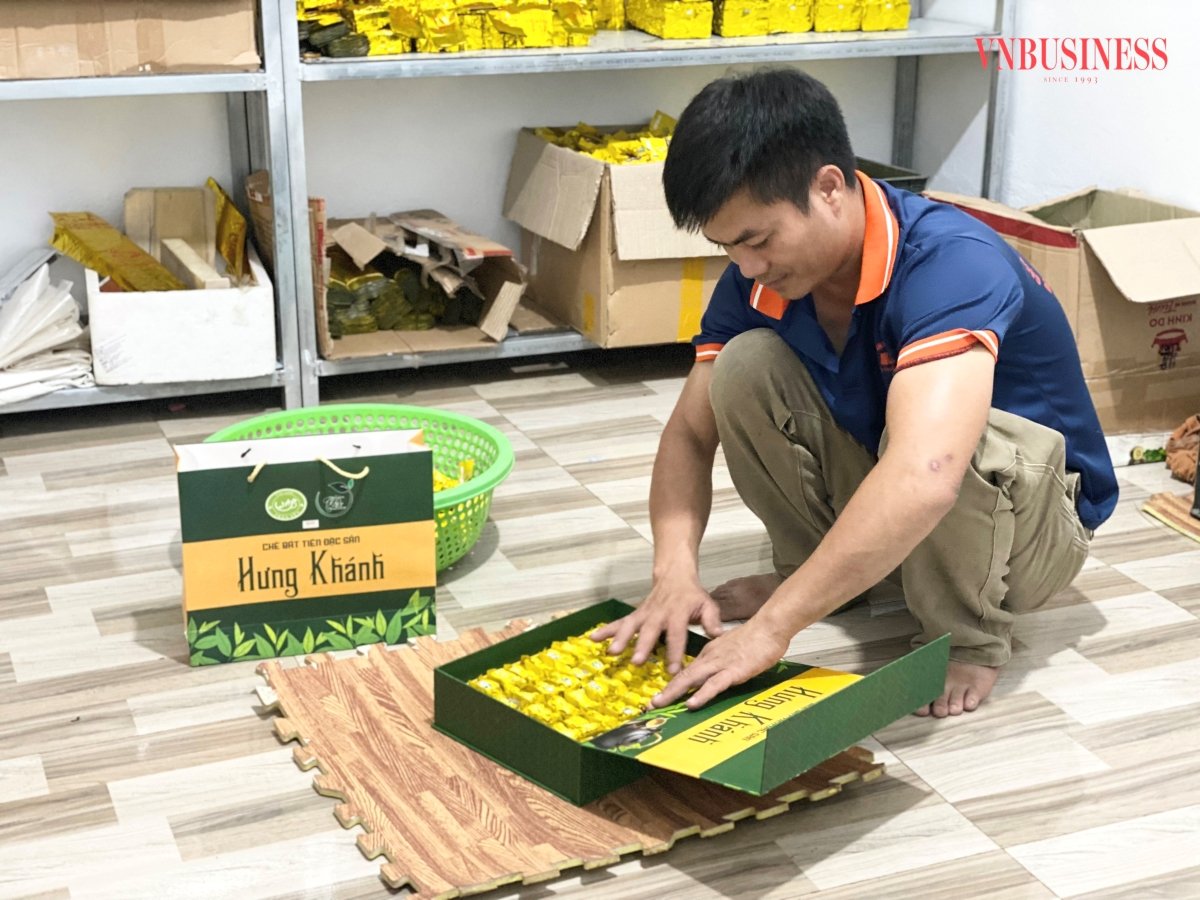 HTX chè Khe Năm đã xây dựng nhãn hiệu riêng Trà Bát tiên Hưng Khánh” và được đăng ký tem truy xuất nguồn gốc do HTX là chủ nhãn hiệu.