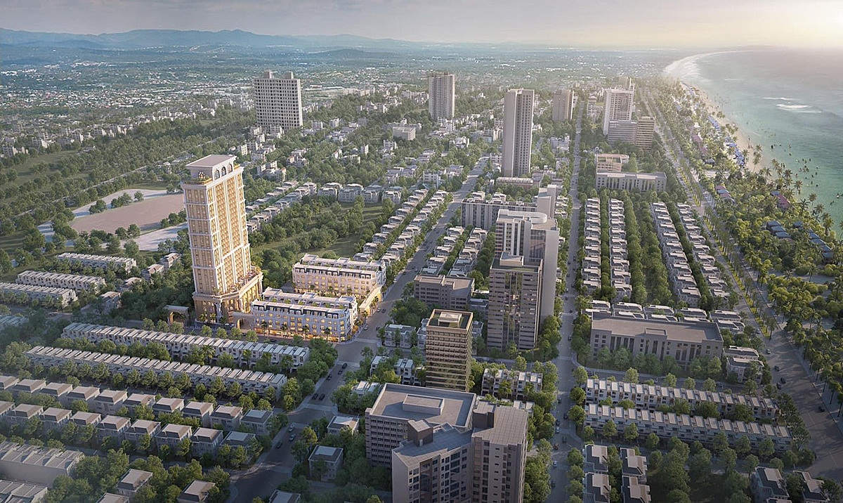 Phối cảnh tổng thể dự án Euro Grand City do Euro Holdings đầu tư phát triển.