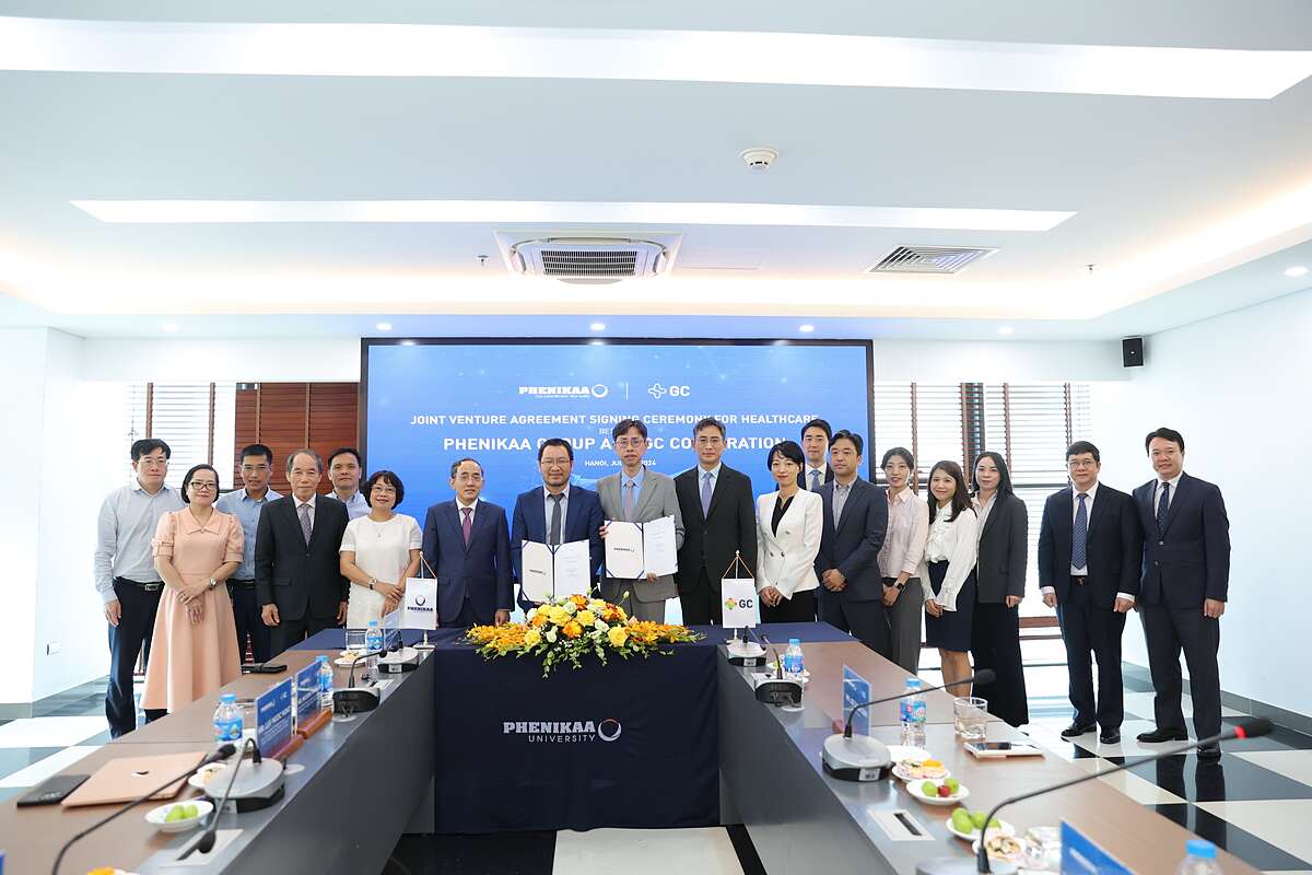Lễ ký kết giữa Tập đoàn Phenikaa ký thỏa thuận liên doanh với tập đoàn GC &lpar;Hàn Quốc&rpar;.