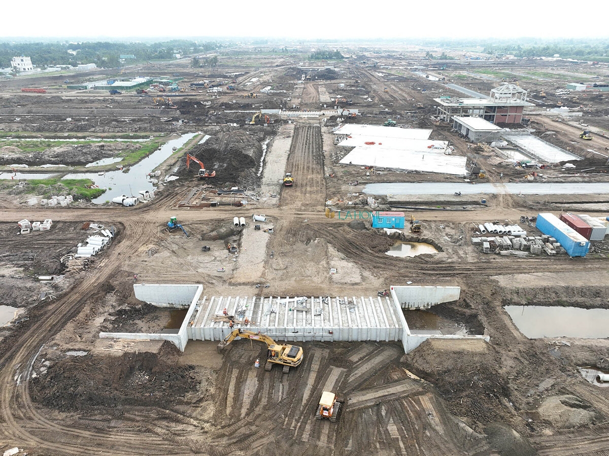 Dự án khu dân cư Lương Hòa hiện đang triển khai thi công hạ tầng kỹ thuật dự án và chưa xây dựng xong cơ sở hạ tầng - Ảnh: chủ đầu tư