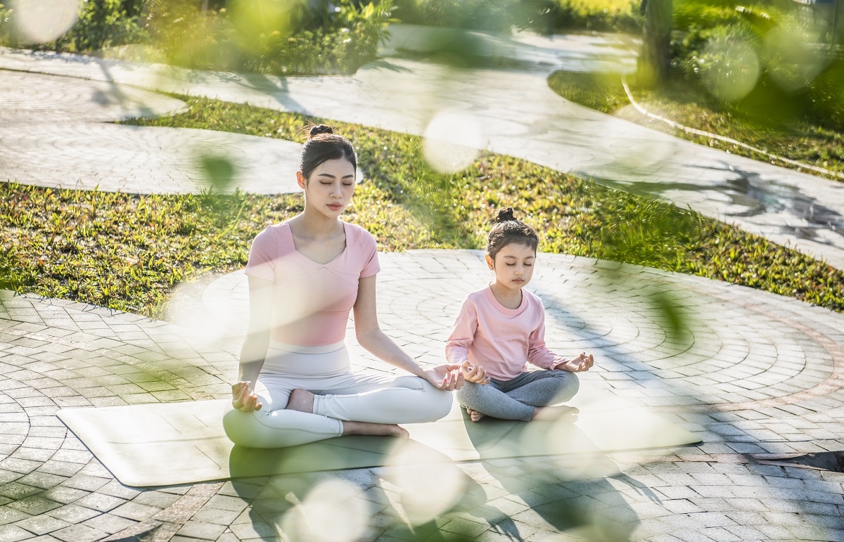 Môi trường sống trong lành giúp cư dân “nạp” năng lượng tích cực mỗi ngày.