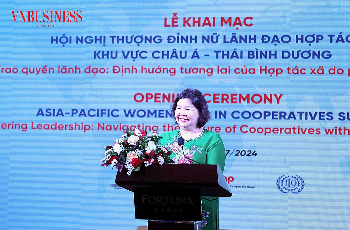 Chủ tịch Liên minh HTX Việt Nam Cao Xuân Thu Vân khẳng định luôn coi trọng kinh nghiệm từ các nước trong khu vực châu Á-Thái Bình Dương để có thể trao quyền lãnh đạo cho phụ nữ.