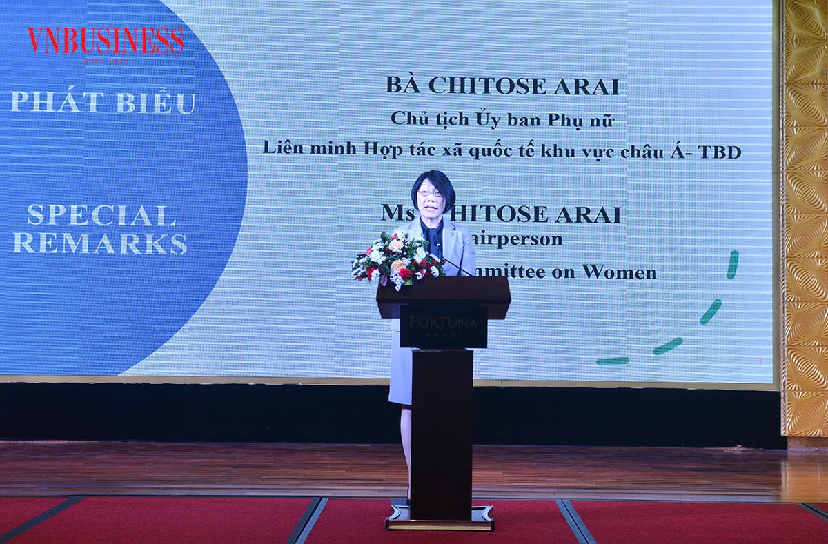 Chủ tịch Ủy ban Phụ nữ của ICA-AP cho rằng học tập kinh nghiệm từ các nước là cách nâng tỷ lệ phụ nữ tham gia lãnh đạo trong HTX.