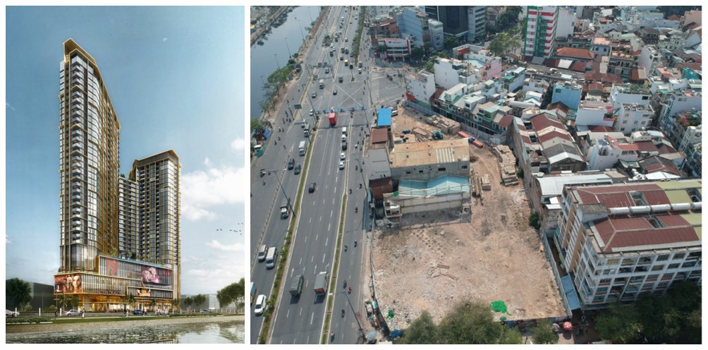 Dự án khu liên hợp nhà ở - văn phòng – thương mại Tản Đà – Hàm Tử, tên thương mại: Charmington Dragonic tại quận 5, TP.HCM của TTC Land hiện đang vướng mắc pháp lý.