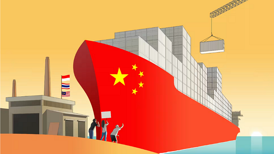 Thương mại điện tử và xe điện đối mặt với thách thức cân bằng giữa thuế quan và đầu tư công nghệ cao. © Minh họa của Daniel Garcia